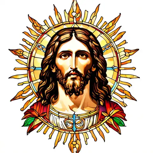 Jesus Christ Stained Glass