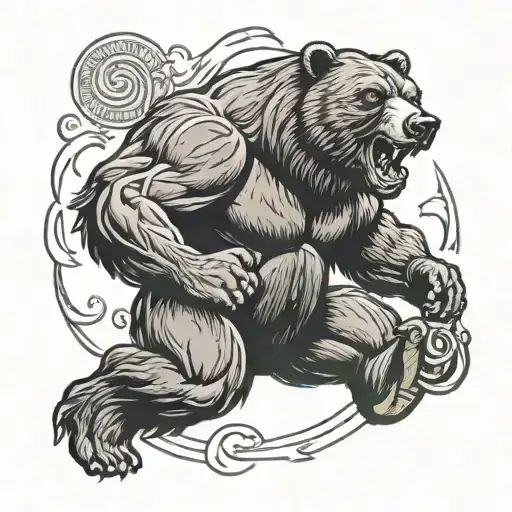 Strong Muscle Bear
