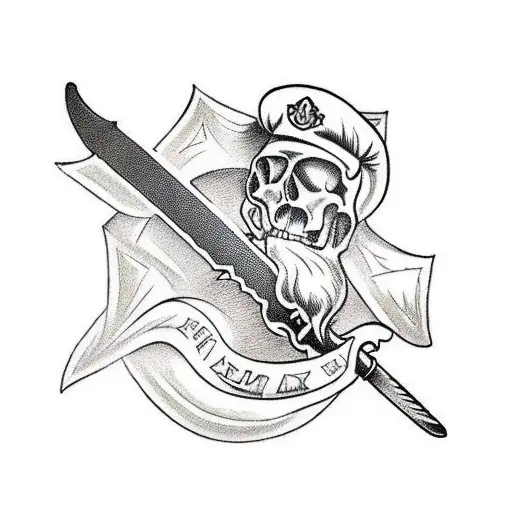 A Would Be With A Sword In His Right Hand Taken From A Stone