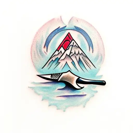 Knife And Mountain
