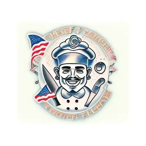 Chef Knife And Mountain