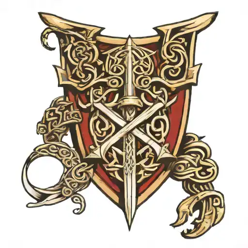 Celtic Armour Sleeve Tattoo Design