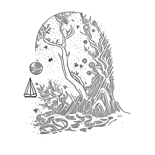 A Methuselah Tree With Galaxies