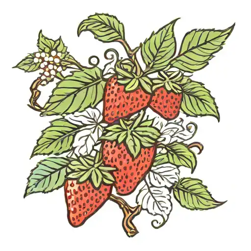 Cuban Flag Strawberry Vine Wrapping