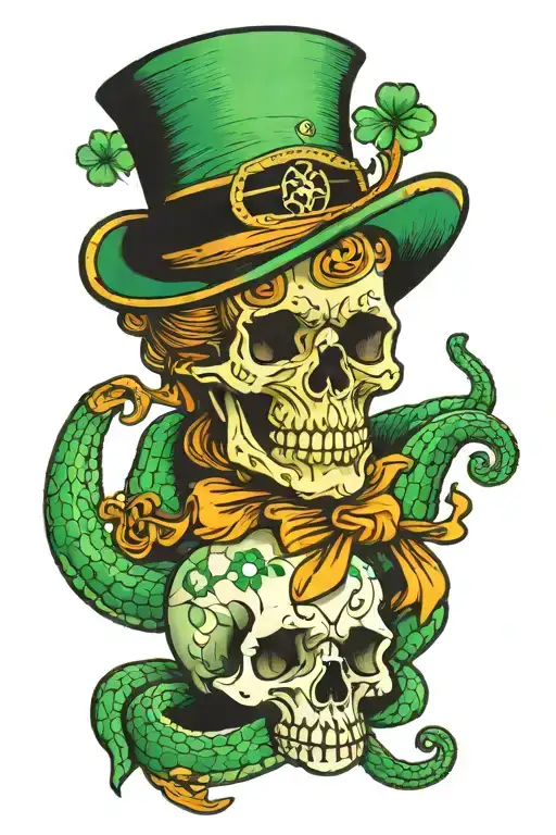 Saint Patric Skull Snake