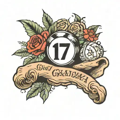 Fotball Ball Number 17 Written Grandma Holding Hands Mother