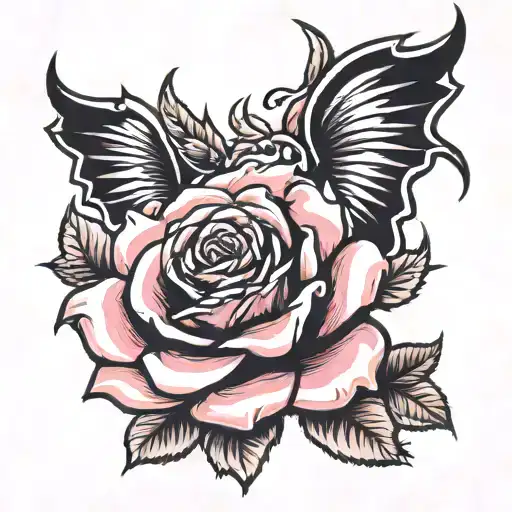 Rose With Devil Wings