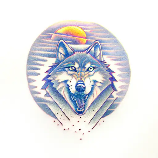 Wolf Whit Moon Of Bottom