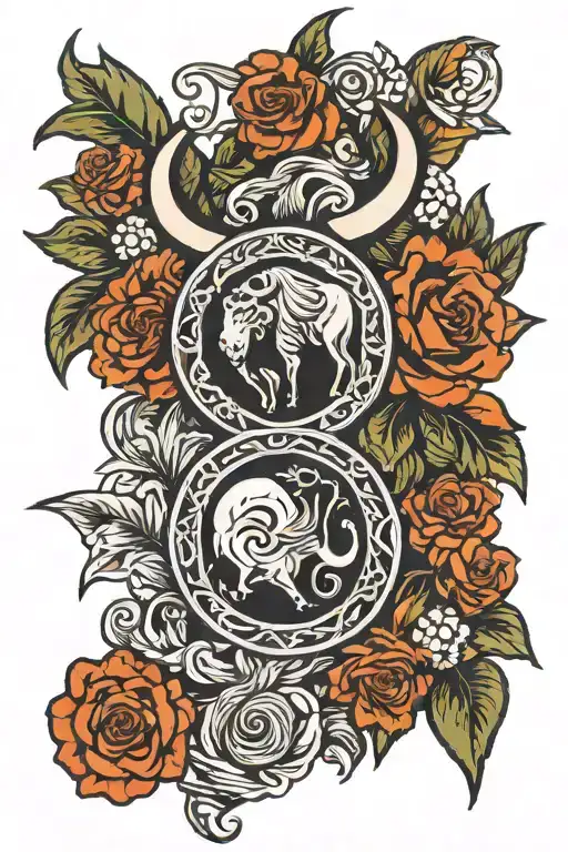 Taurus And Virgo Symbol
