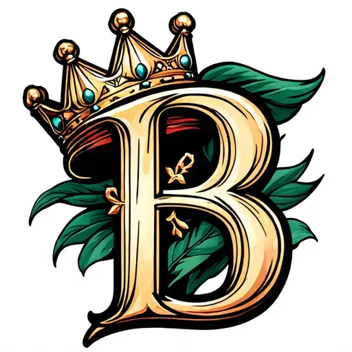 The Letter B With A Crown On It