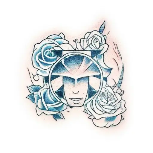 A Tatoo That Express An Introvert Person With Strangers And A Extroverted Person With Friends