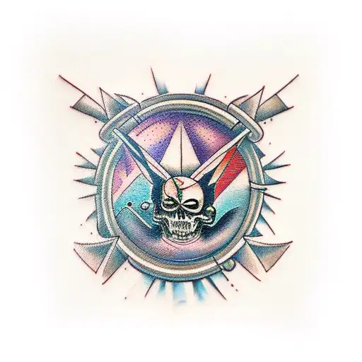 Dark Futuristic Themed Tatto