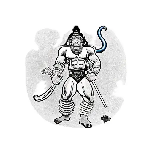 Warrior Bodybuilder Hanuman