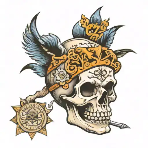 A Skull With The Words Crazy By Design