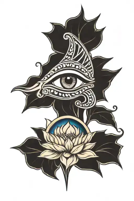 Eye Of Horus Blue Lotus