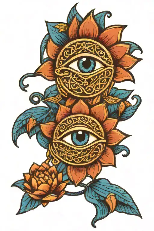 Eye Of Horus Blue Lotus Egyptian Symbols