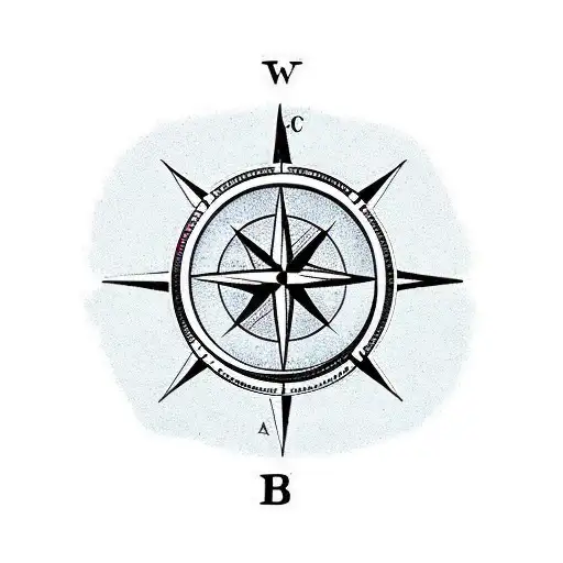 A Bookshelf Filled With Travel Books And A Compass