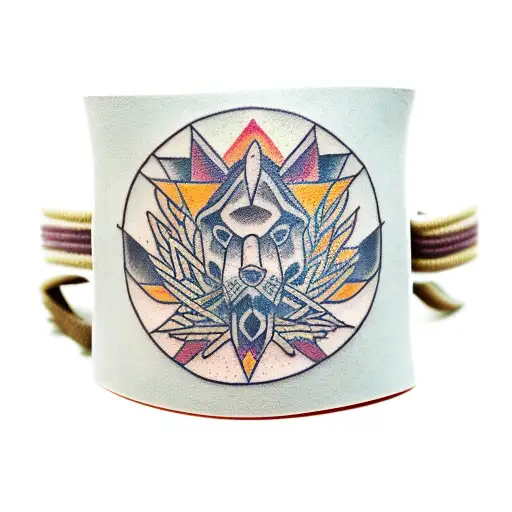 Symmetrical Nature Forest Armband Pattern