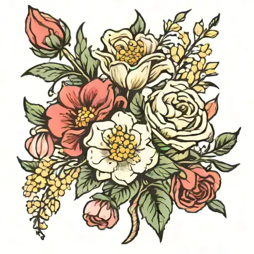 Birth Flower Bouquet