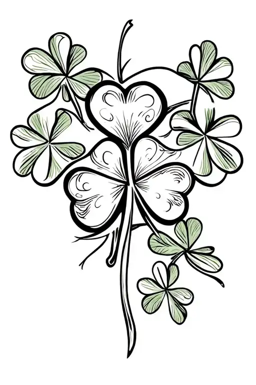 Shamrock Shape Outline