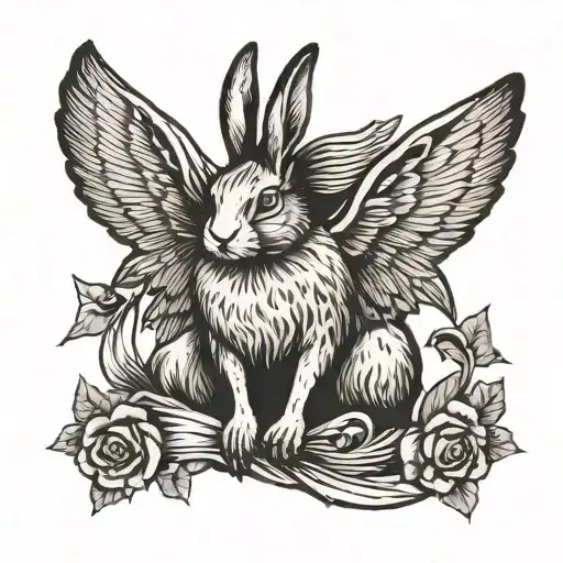 Hare With Bat Wings