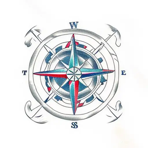 Maritime Anchor Compass