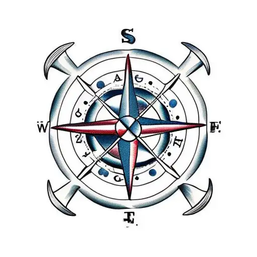 Maritime Anchor Compass
