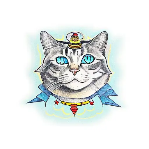 Standing Cat Like Human