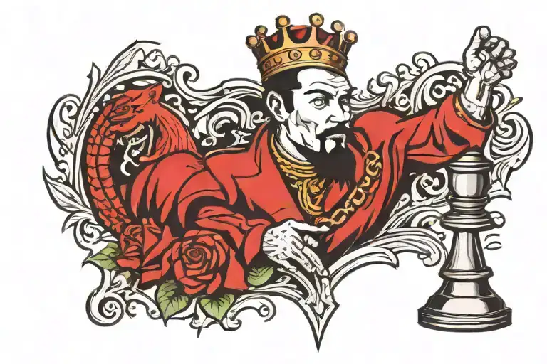 Jamal With King Chess Piece