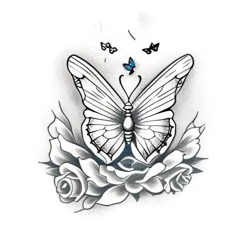A Butterfly Playing A Music Box