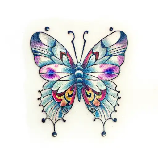 A Butterfly Playing A Music Box