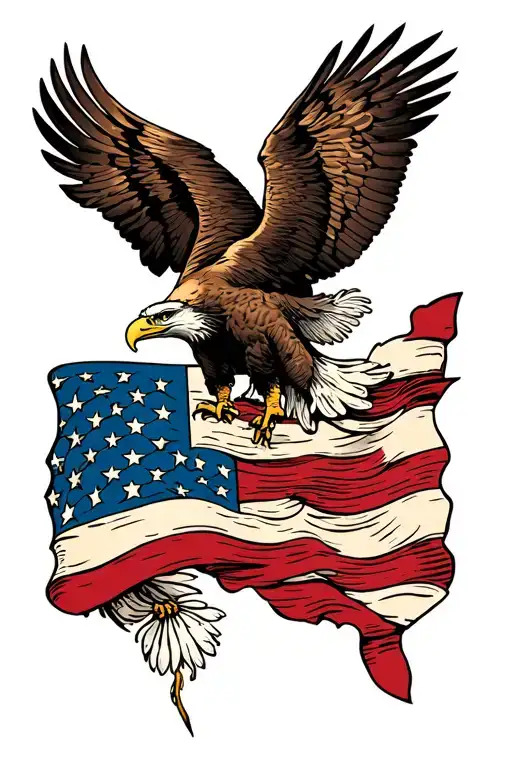 Forearm We The People With Eagle Full Color