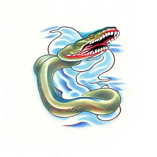 Snake Around A Blade