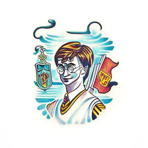 A Harry Potter Book With Retro-inspired Decorations