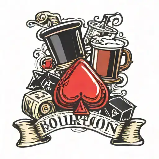 Bourbon And Gambling Themed