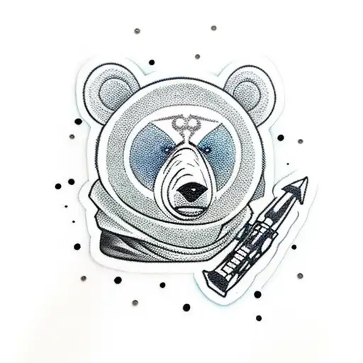 Bear Dressed As A Jedi From Star Wars