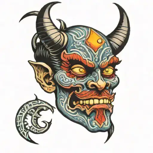 Demon Looks At Himself In The Mirror