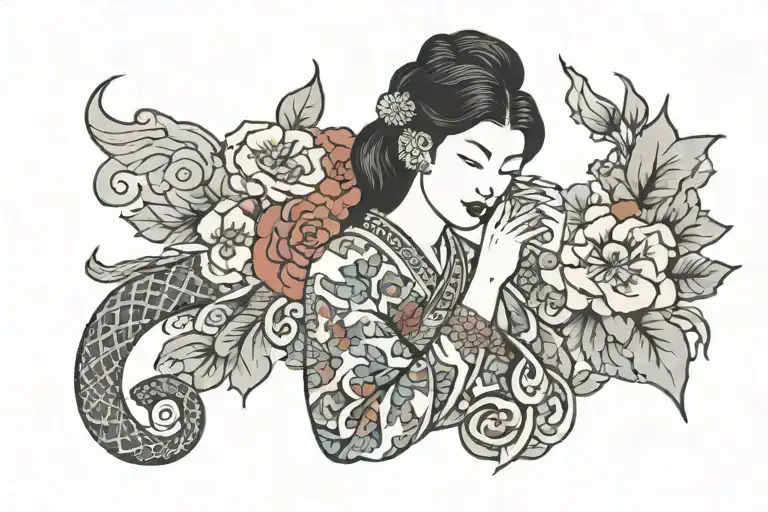 Introvert Asian Woman