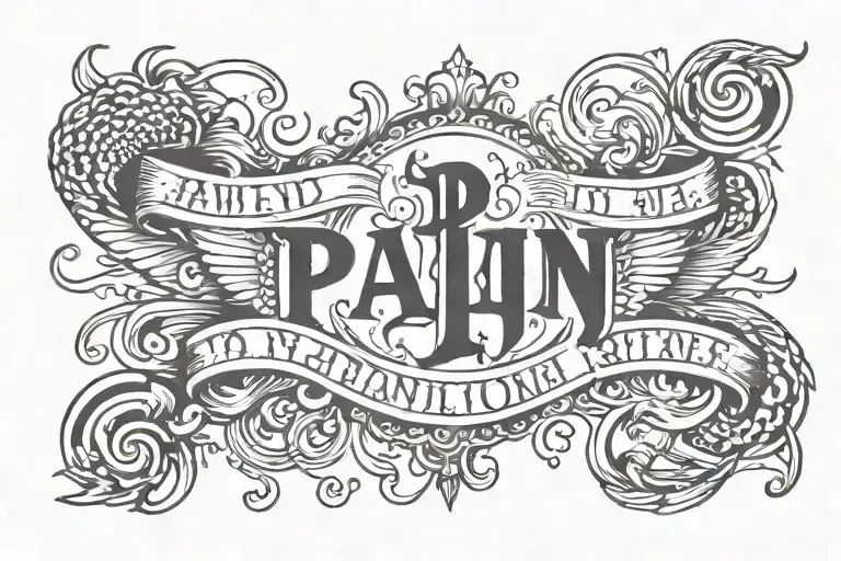 Pain Lettering
