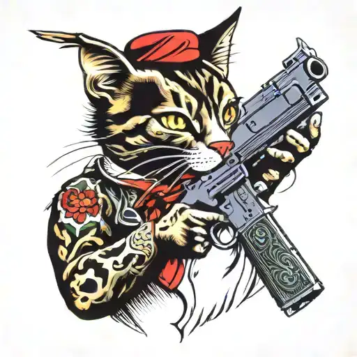Alley Cat With Guns