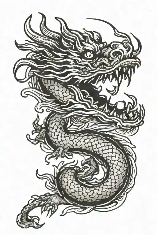 Chinese Dragon Flying