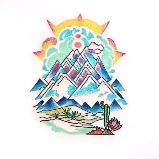 Arizona Cactus To Colorado Mountains Transition