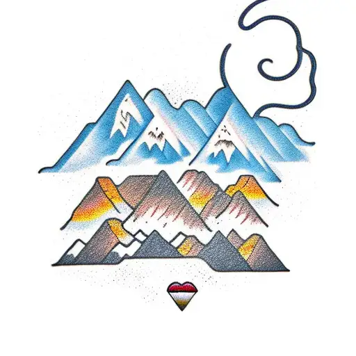 Colorado Mountain Silhouette