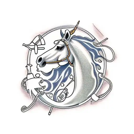 A Oldschool Horse Playing A Synth