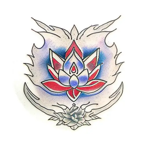 Nepali Sword Piercing A Lotus