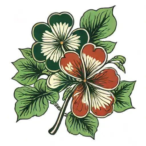 Three Leafe Clover Leaf