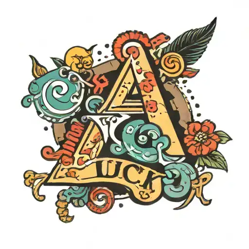 A Pile Of Shit That Spells The Word Luck