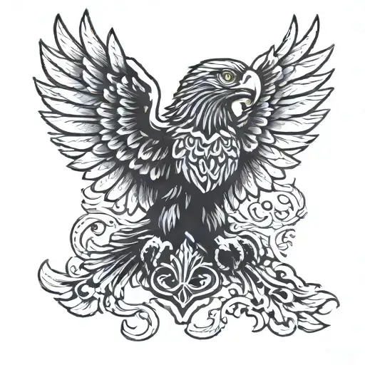 Double Headed Black Eagle