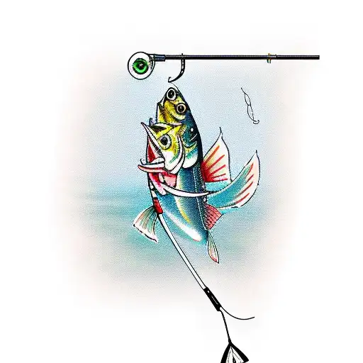 Fishing Rod With Fish