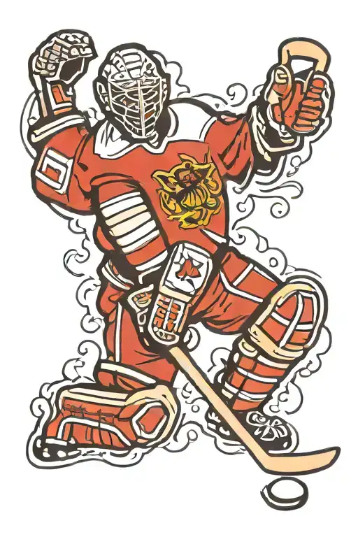 Hockey Goalie Golf Ball